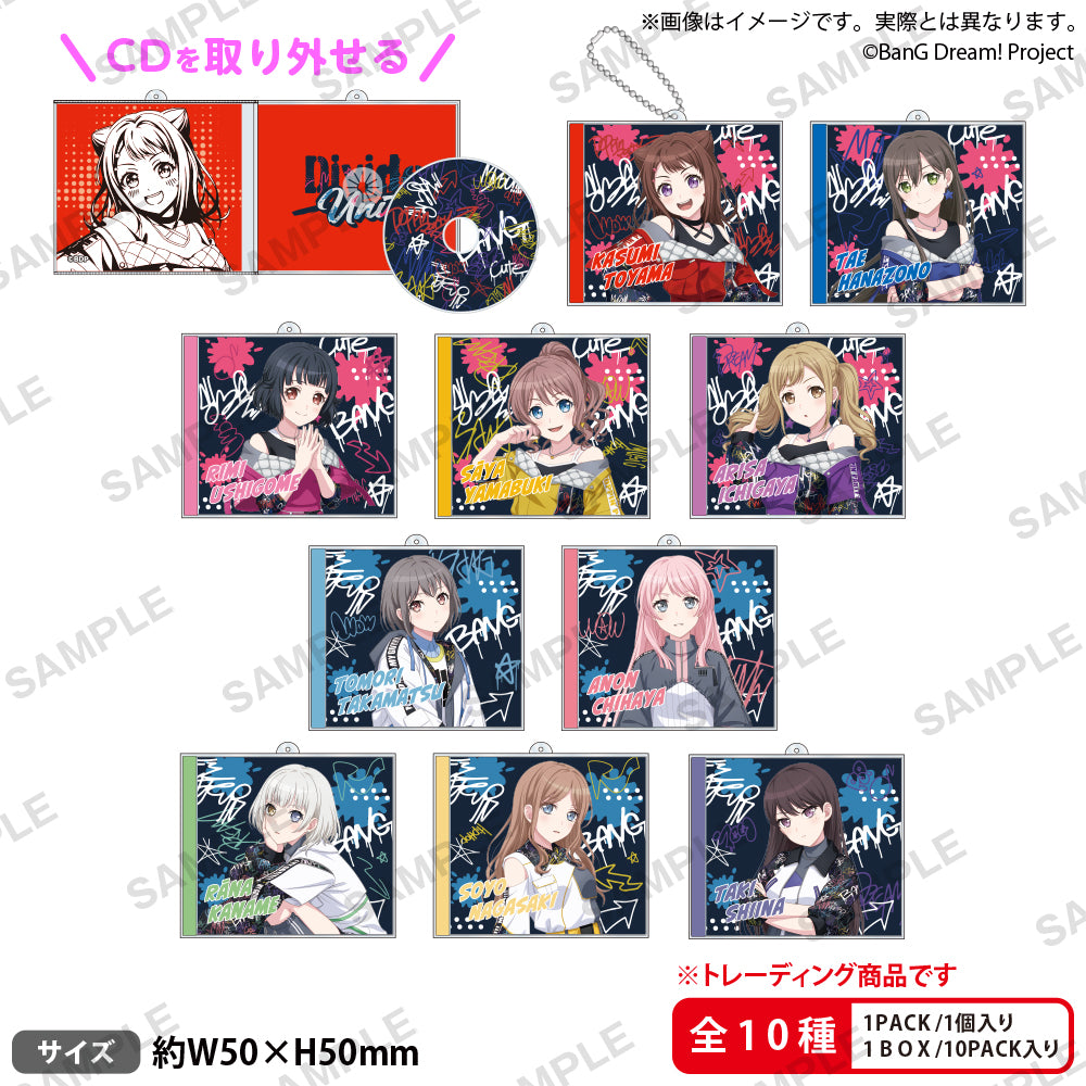 Poppin`Party×MyGO!!!!! ’Divide/Unite’ Trading CD Acrylic Straps Merchandise