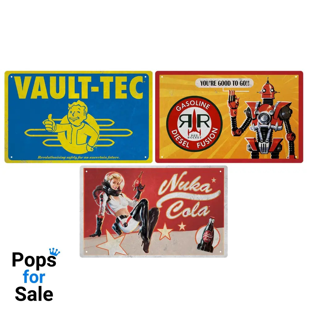 Fallout Tin Sign Set