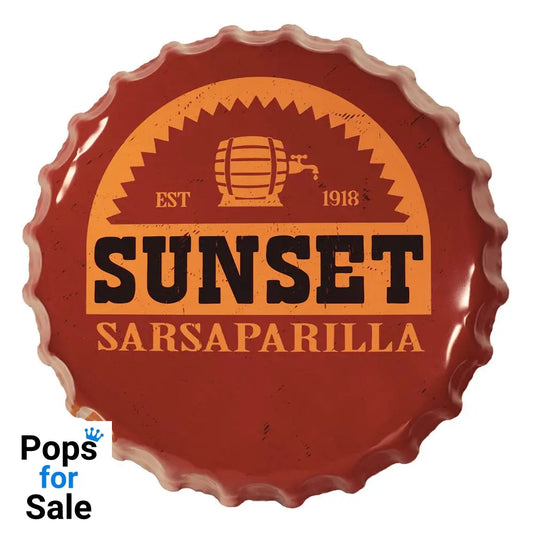 Fallout Tin Sign Sunset Sarsaparilla Bottle Cap