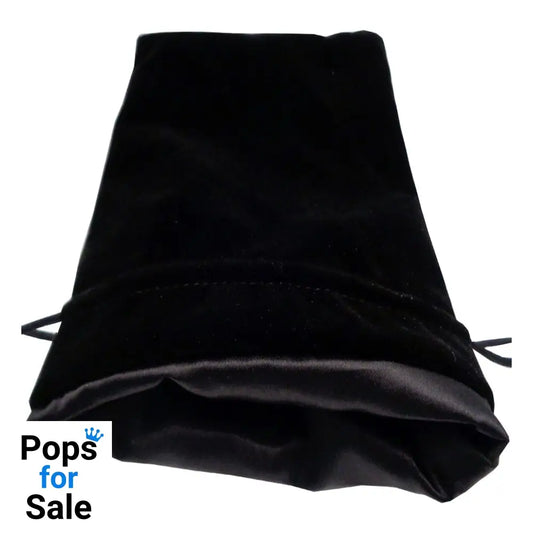 FanRoll Dice Bag Velvet Black with Black Satin Large