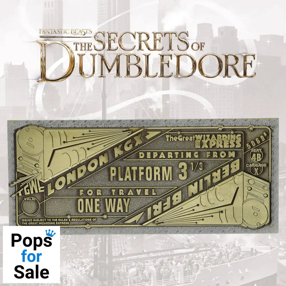 Fantastic Beasts Limited Edition The Great Wizarding Express Limited Edition Train Ticket Ticket