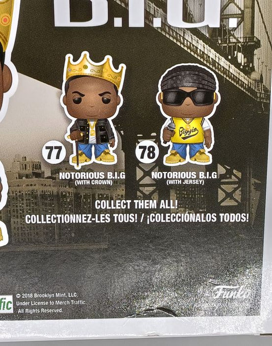 #77 Notorious B.I.G. (with Crown) - Box Damaged Funko POP