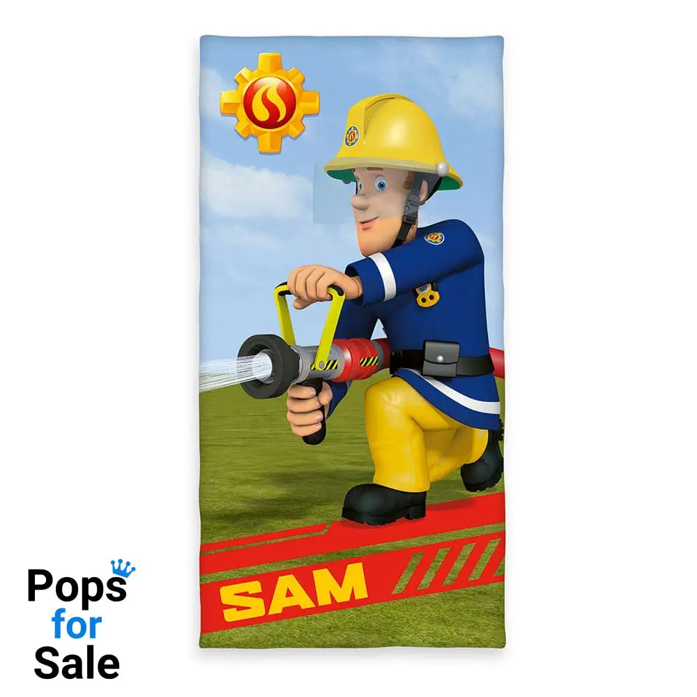 Fireman Sam Velour Towel 75 x 150 cm