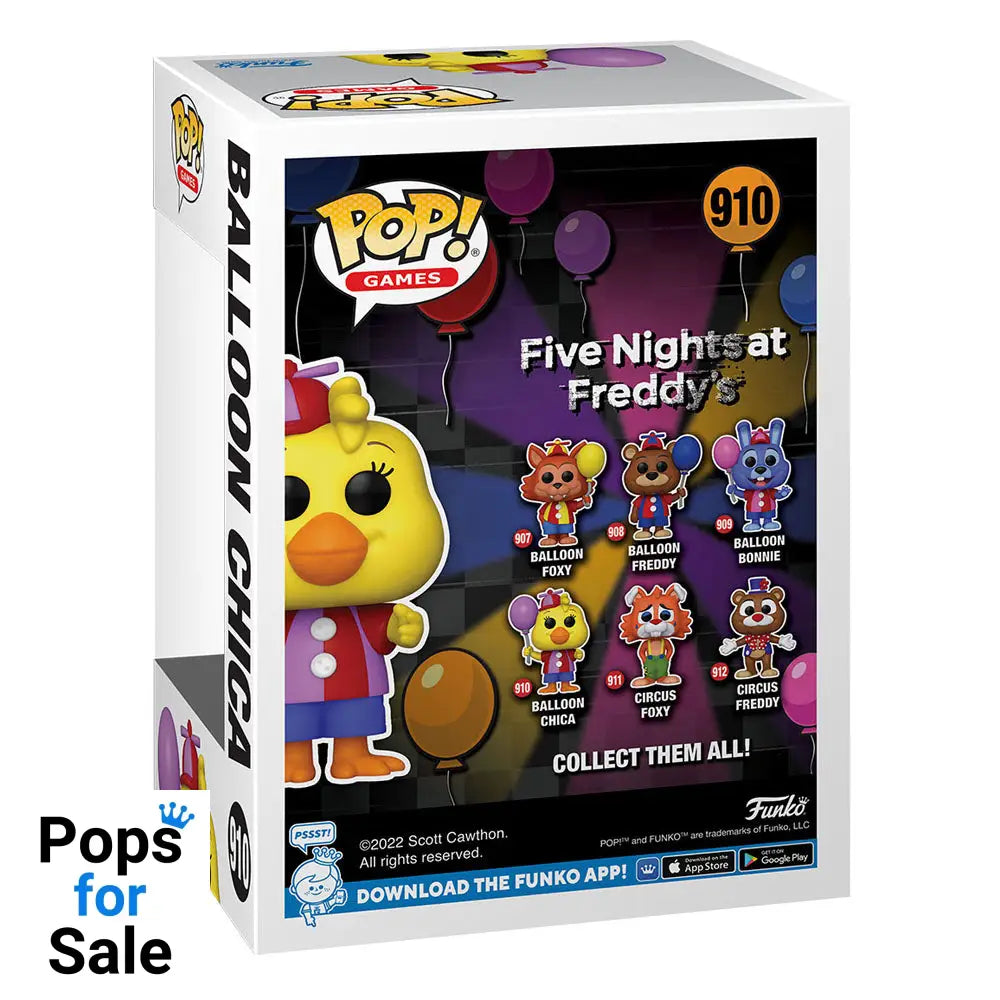 Five Nights at Freddy's Security Breach POP! Games Vinyl Figure Balloon Chica 9 cm