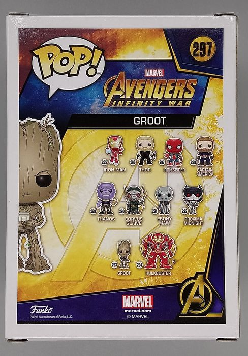 #297 Groot (w/ Game) - Marvel Avengers Infinity War Funko POP
