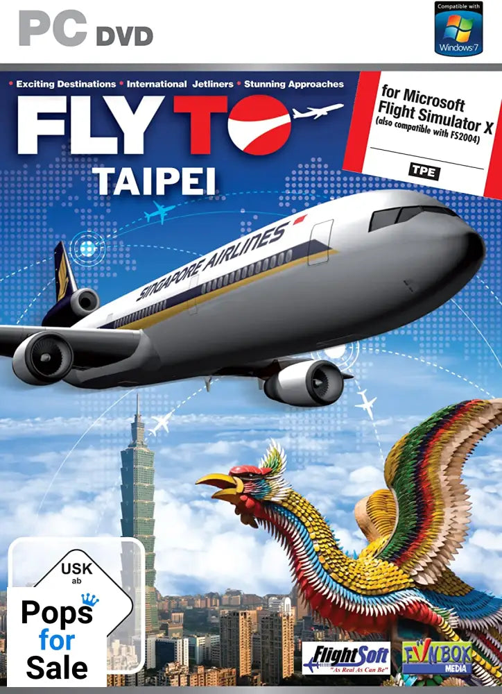 Fly To Taipei Add-On for FS 2004 and FSX (PC DVD)
