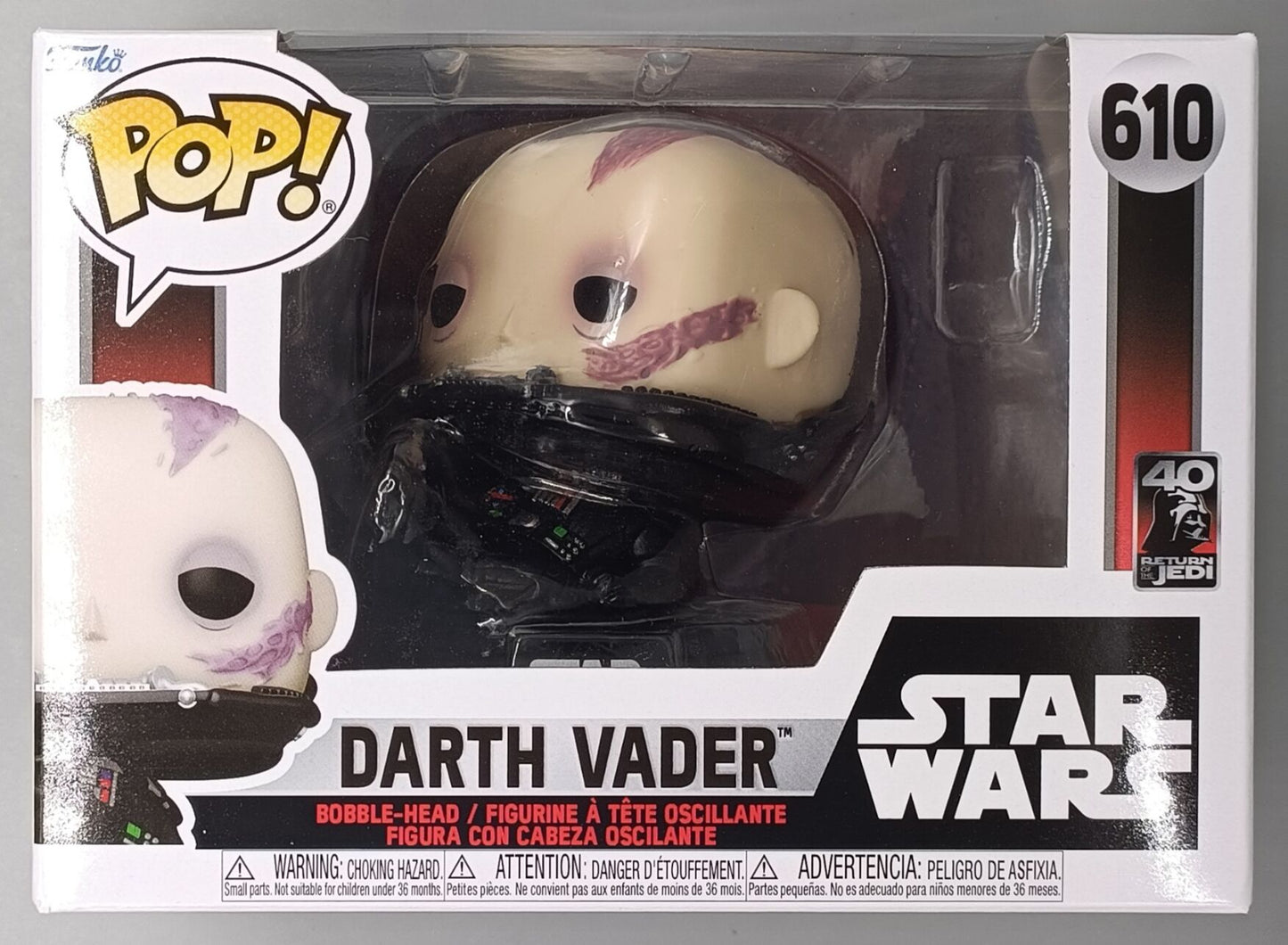 610 Darth Vader (Unmasked) - Star Wars Funko POP