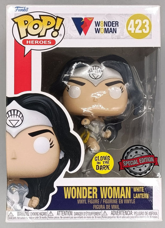 423 Wonder Woman (White Lantern) Glow 80th DC - Funko POP - Box Damaged
