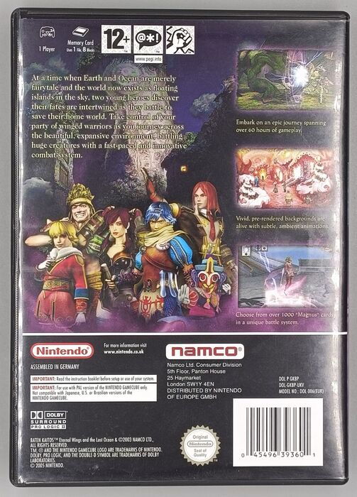 Baten Kaitos for Nintendo Gamecube