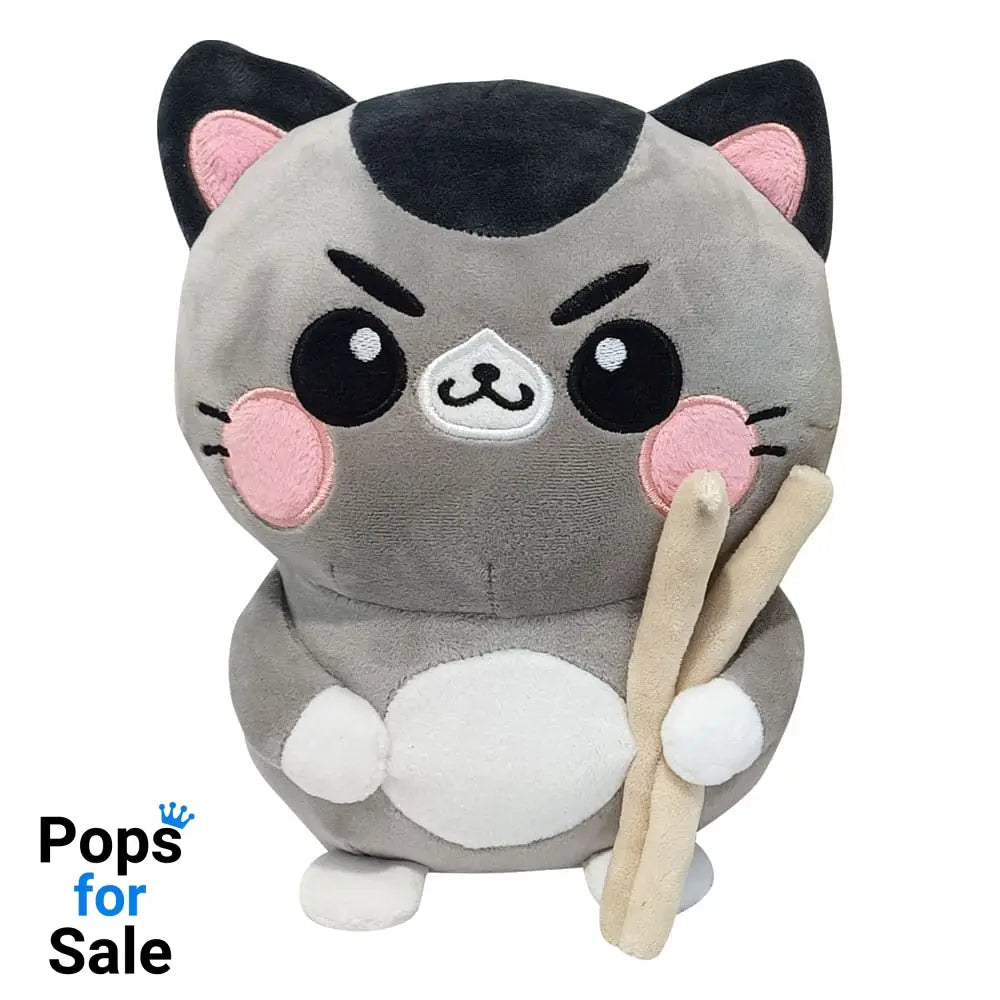 Funny Cat Plush Figure Cat with Chopsticks 25 cm Plushes