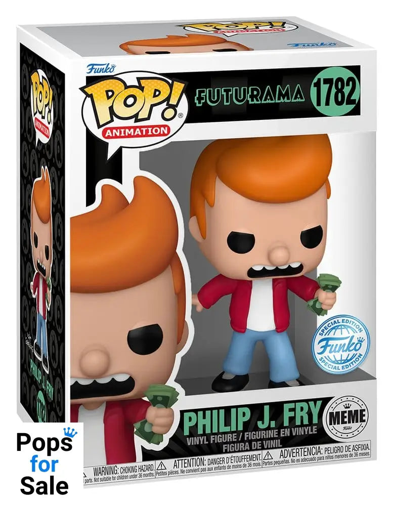 Futurama POP! Animation Vinyl Figure Philip J. Fry (Take My Money Meme) Exclusive Edition 9 cm