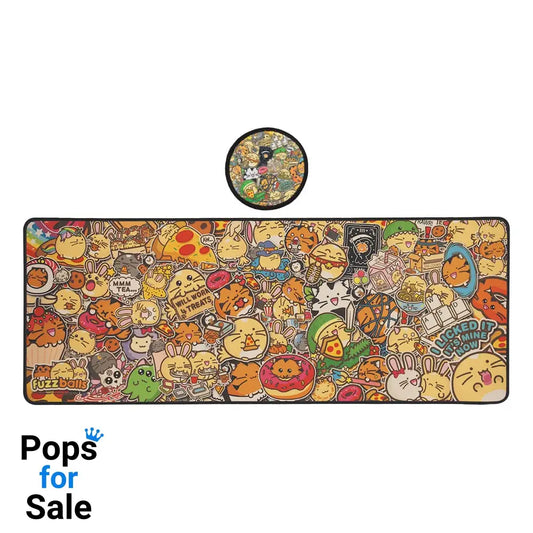 Fuzzballs Desk Pad & Coaster Set