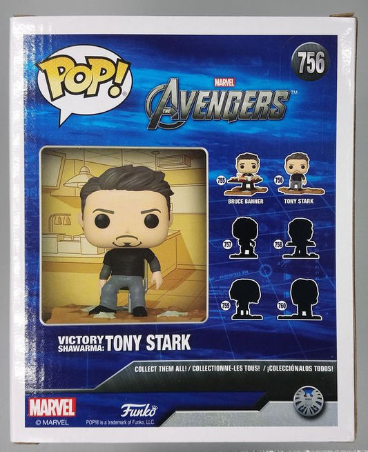 #756 Victory Shawarma: Tony Stark - Deluxe - Marvel Avengers Funko POP