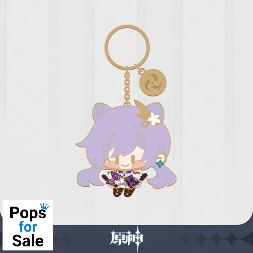 Genshin Impact Character Metal Keychain Keqing Keyrings