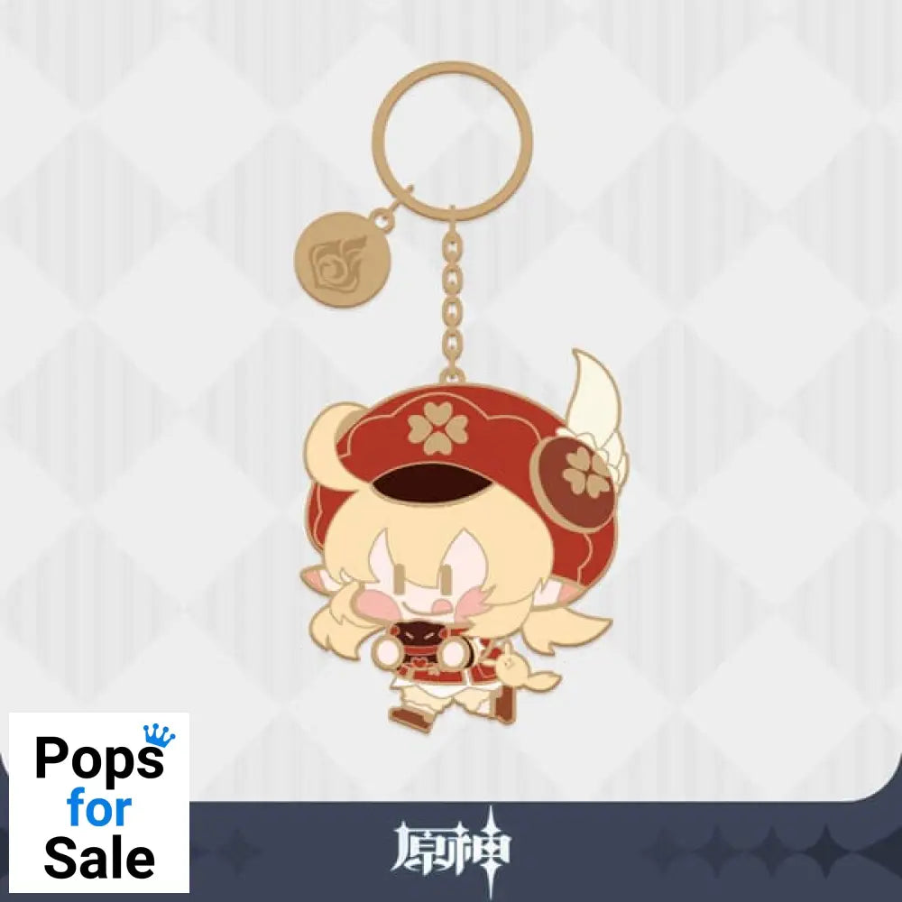 Genshin Impact Character Metal Keychain Klee Keyrings