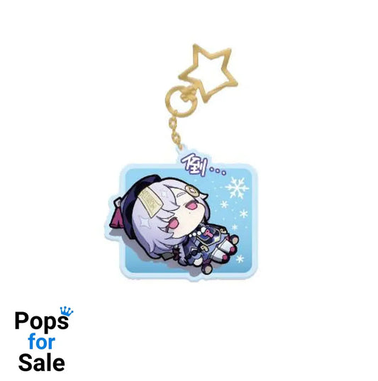 Genshin Impact Q Version Sticker Series Acrylic Keychain Qiqi 9 cm