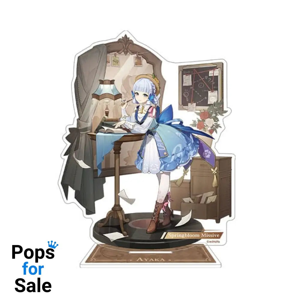 Genshin Impact Teyvat Style Series Acrylic Diorama Kamisato Ayaka: Springbloom Missive 13 cm Mini-figures