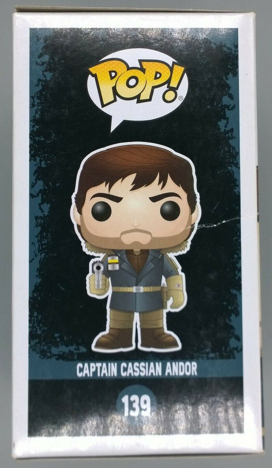 #139 Captain Cassian Andor Star Wars Rogue One Box Damaged Funko POP