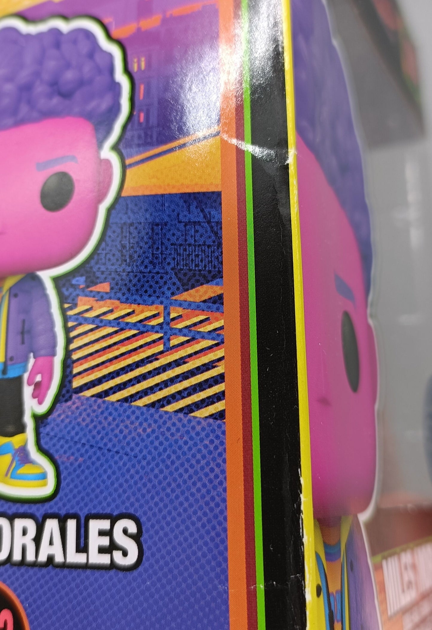 1233 Miles Morales (Blacklight) - Marvel Spider-Man Across The Spider-Verse Funko POP - Box Damaged