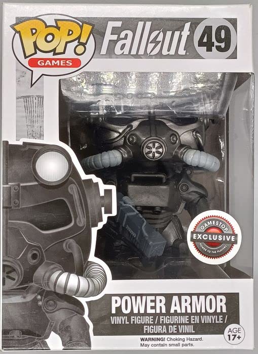 49 Power Armor - B&W - Fallout - Funko POP - Box Damaged