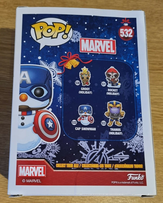 #532 Cap Snowman - Marvel - Holidays Funko POP