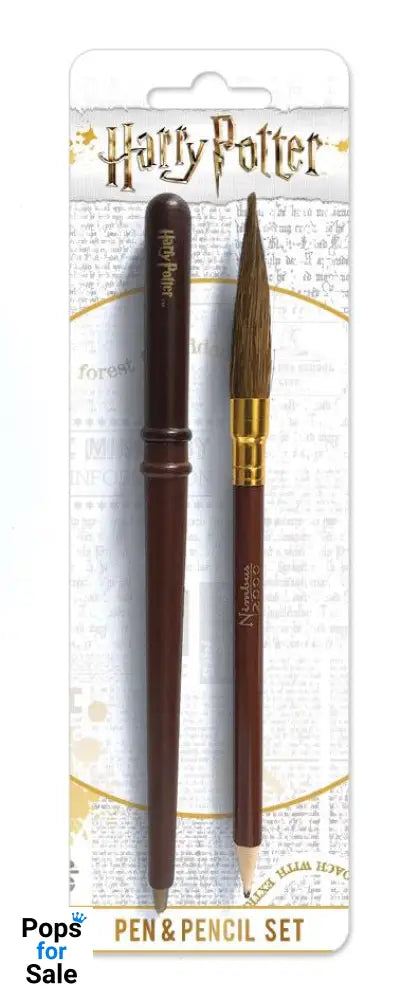 Harry Potter 2-Piece Stationery Set Wand & Broom Stationery