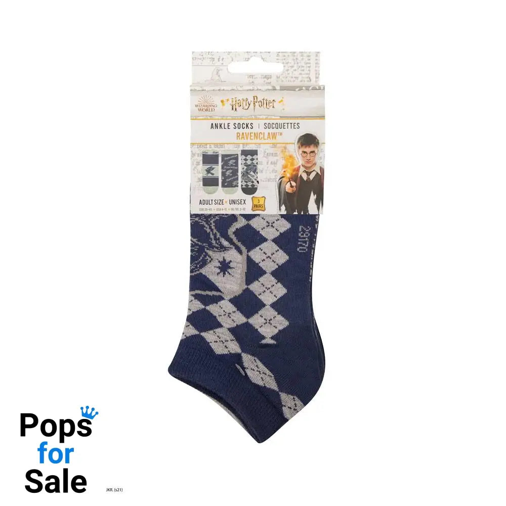 Harry Potter Ankle Socks 3-Pack Ravenclaw Footwear