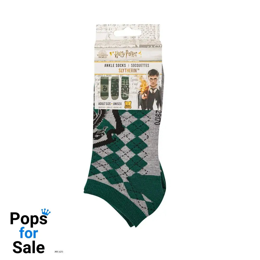 Harry Potter Ankle Socks 3-Pack Slytherin Footwear