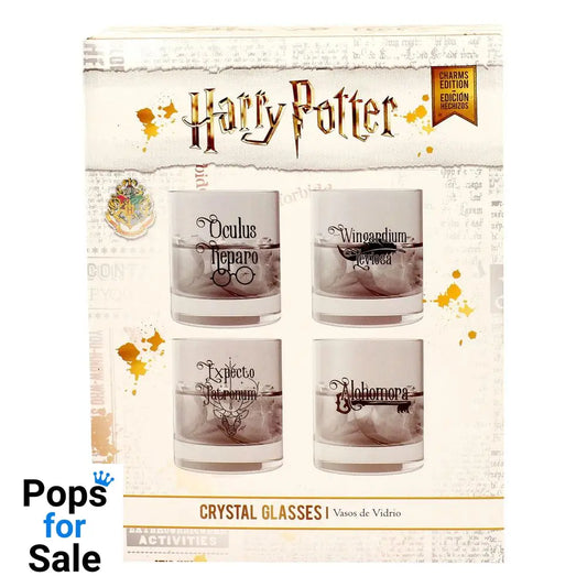 Harry Potter Crystal Glasses 4-Pack Spells