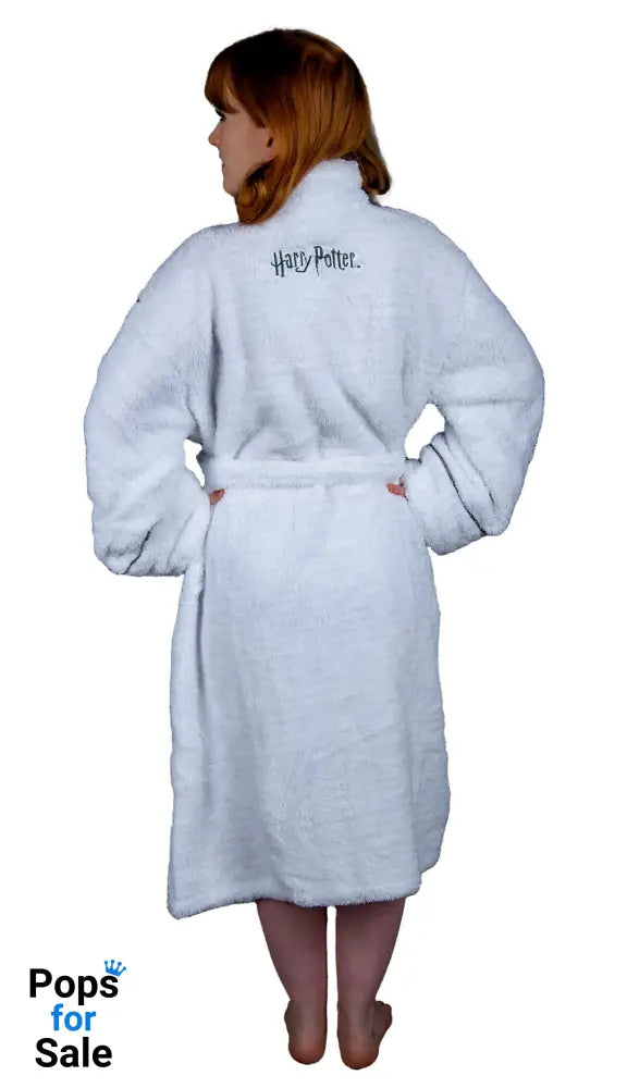 Harry Potter: Hedwig Ladies Sparkly Fleece Hoodless Robe