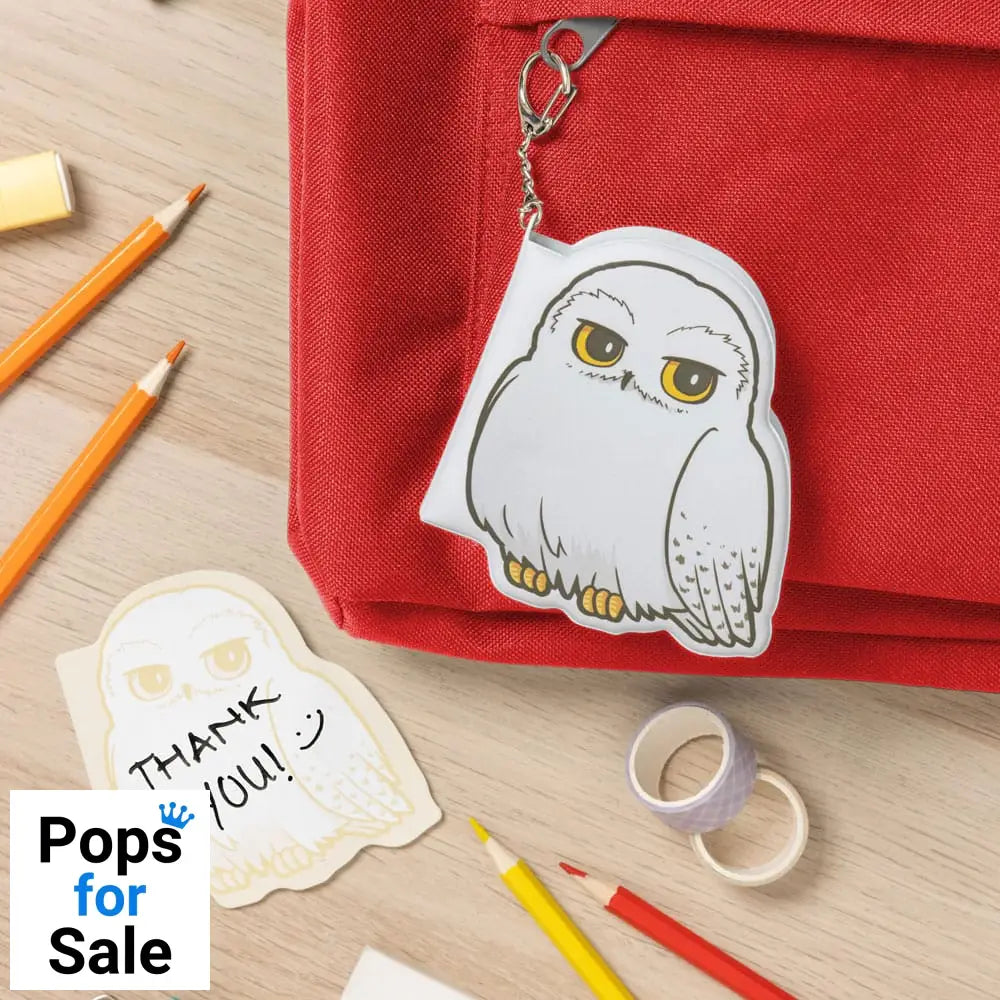 Harry Potter Keychain Hedwig fluffy Notepad Keyrings