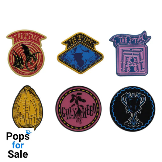 Harry Potter Limited Edition Set of 6 Triwizard Tournament Pin Badges 6 Pack of Pins