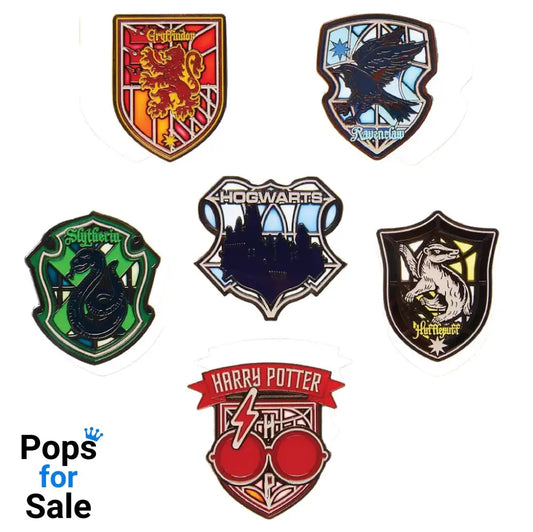 Harry Potter Loungefly Enamel Pins Stained Glass Display (12)