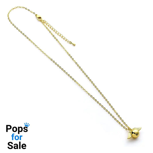 Harry Potter Necklace Golden Snitch Charm (Golden Tone)