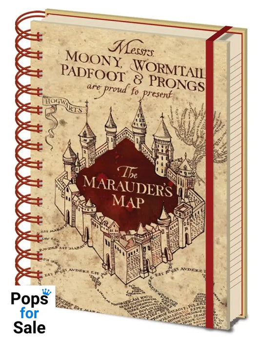 Harry Potter Notebook A5 Marauders Map