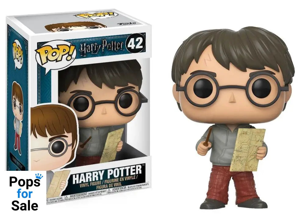 Harry Potter POP! Movies Vinyl Figure Harry Potter with Marauders Map 9 cm Funko POP POP! Figures