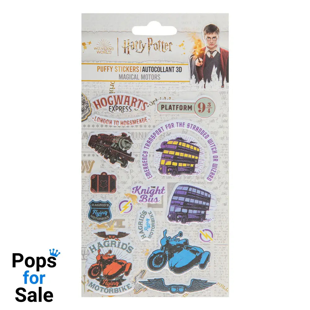 Harry Potter Puffy Sticker Magical Motors Album & stickers