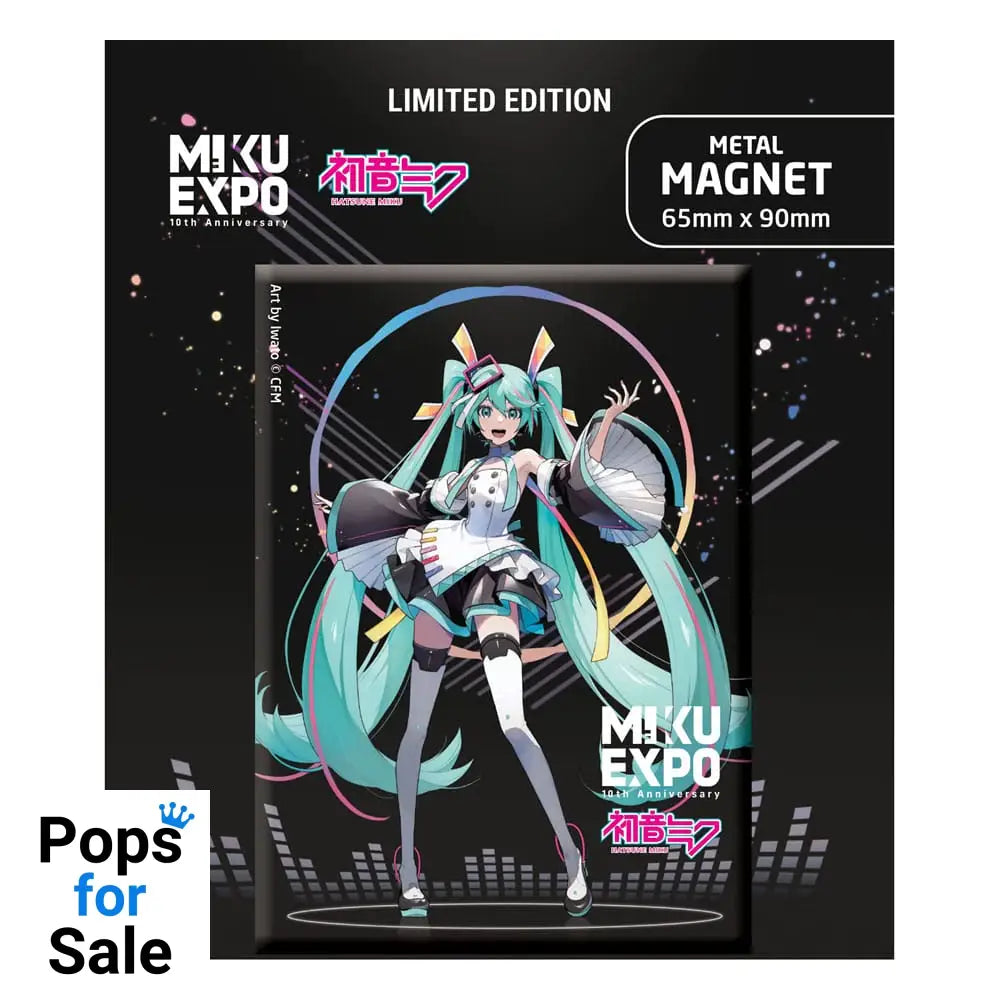 Hatsune Miku Fridge Magnet Miku Expo 10th Anniversary Art by Iwato Ver. Limited Edition Magnets