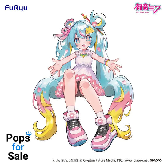 Hatsune Miku Noodle Stopper PVC Statue Hatsune Miku 10th Anniversary 14 cm