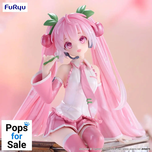 Hatsune Miku Noodle Stopper PVC Statue Sakura Miku 2024 Pearl Color Ver. 15 cm