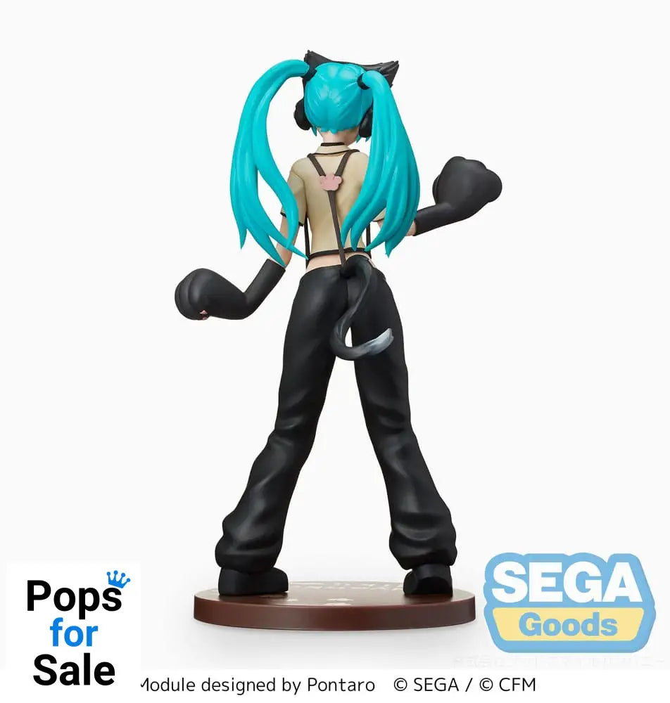 Hatsune Miku Project DIVA Arcade Future Tone SPM PVC Statue Hatsune Miku Kitty Cat 23 cm