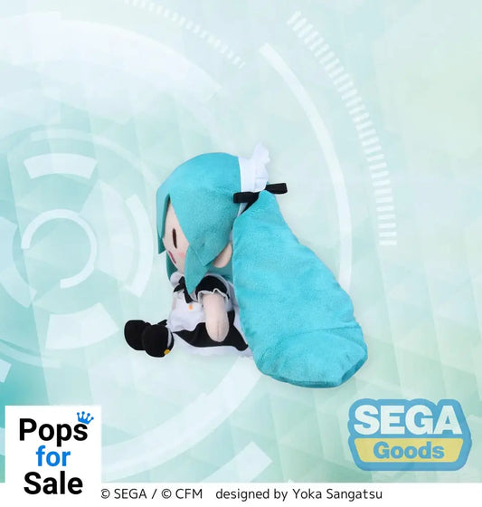Hatsune Miku Project Diva Arcade Fuwa Petit Mini Plush Figure Miku Maid Ver. (EX) 16 cm