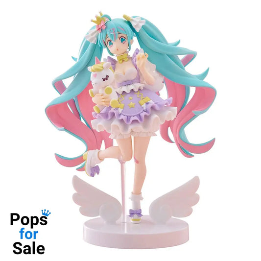 Hatsune Miku Tenitol PVC Statue Hatsune Miku Yumekawa Princess Lavender Ver. 21 cm