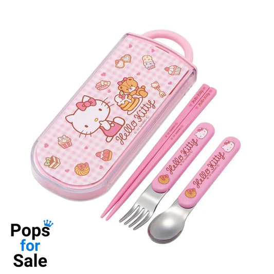 Hello Kitty Chopsticks & Spoon & Fork Set Sweety pink