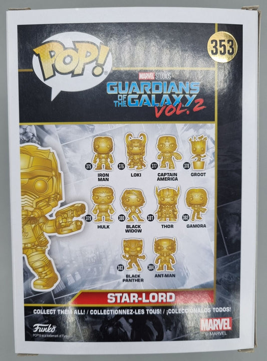 #353 Star-Lord (Gold) - Chrome - Marvel Studios 10 Years Funko POP