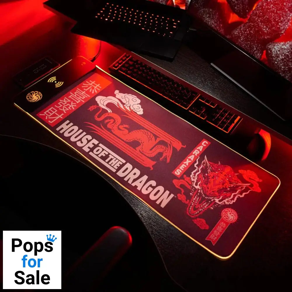 House of the Dragon Mousepad with Mobile Charger