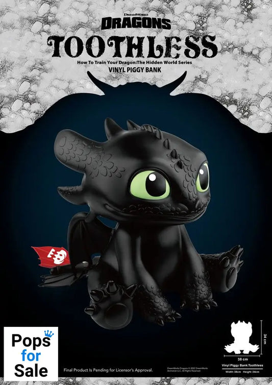 How To Train Your Dragon Piggy Vinyl Bank Toothless 30 cm
