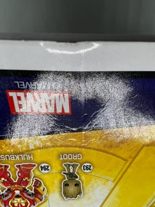 #415 Thanos (Purple Closed Fist) Chrome Marvel Box Damaged Funko POP