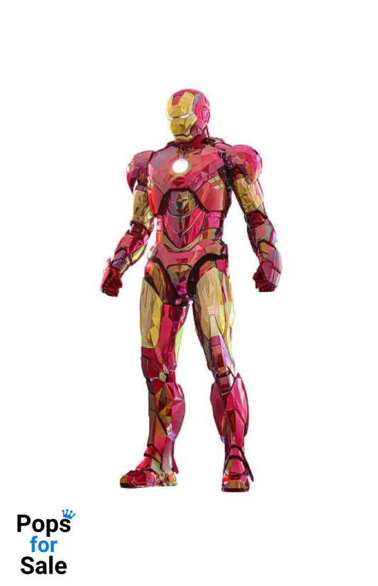 Iron Man Movie Masterpiece Diecast Action Figure 1/6 Iron Man Mark VI (Fractal Armor) Hot Toys Exclusive 33 cm