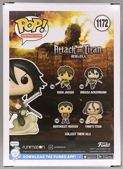 #1172 Mikasa Ackermann (Battle) - Attack on Titan Funko POP